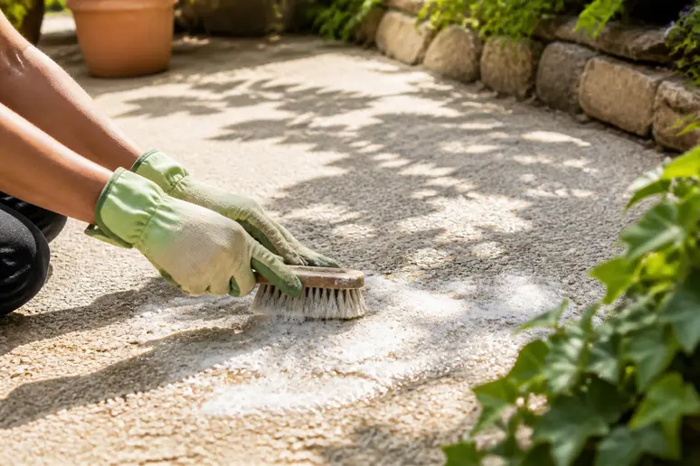 Nettoyage facile d'une terrasse en résine : l'entretien courant pour un avantage durable.